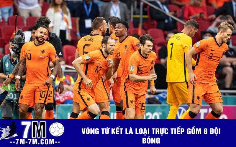 Vòng tứ kết là loại trực tiếp gồm 8 đội bóng Vòng tứ kết là loại trực tiếp gồm 8 đội bóng